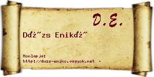 Dúzs Enikő névjegykártya